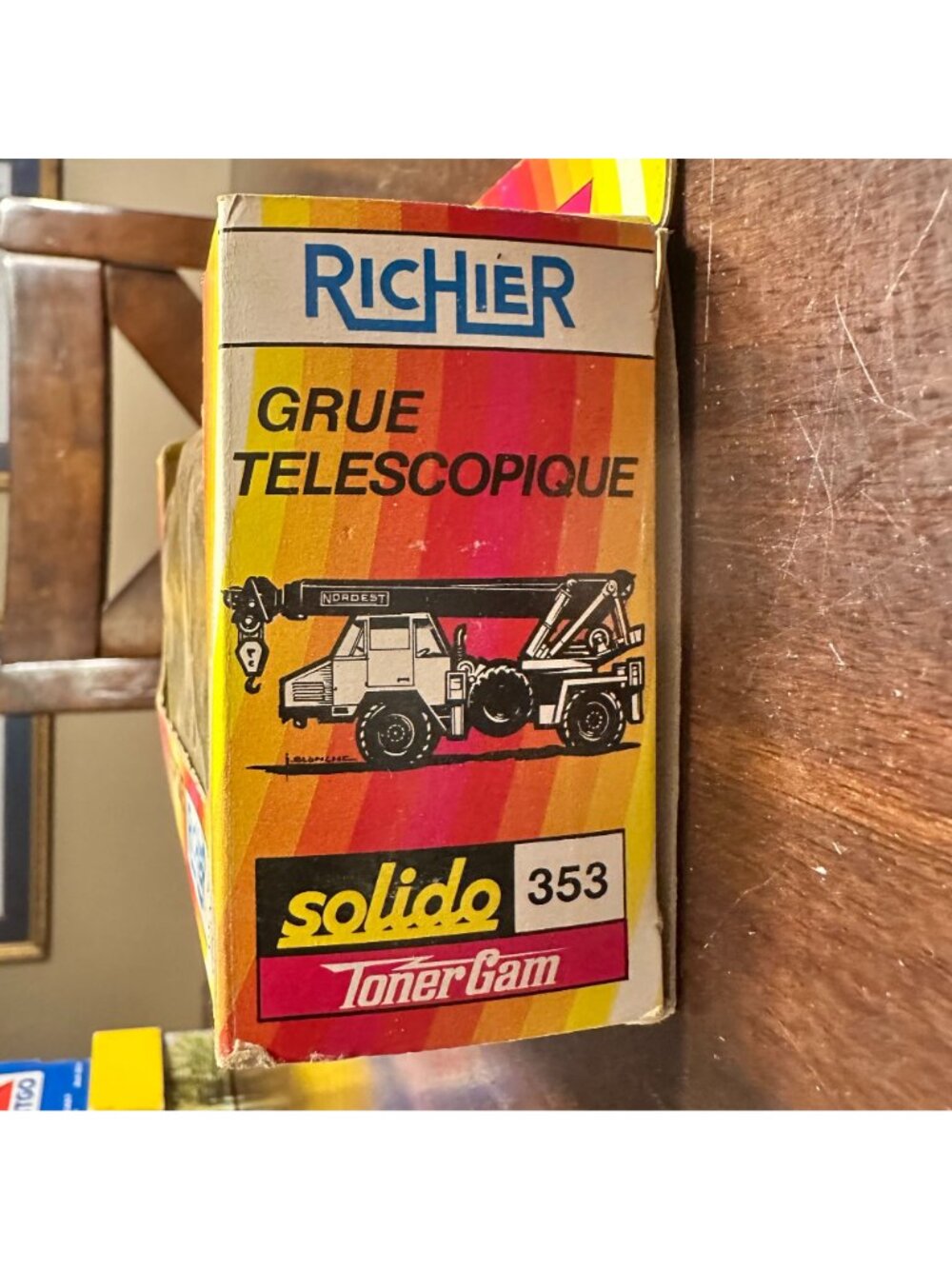 Vintage Solido Toner Gam Richier RC 60 Grue Model Crane - Picture 3 of 3
